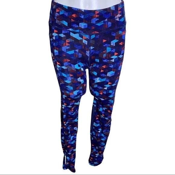 Athleta Womens Triangular Be Free Tights in Gem Size Small Side Pockets - Picture 2 of 10